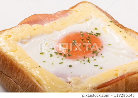煎蛋火腿吐司 117286145