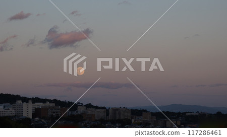 The colors of the city where the moon rises The colors of the city where the moon rises 117286461