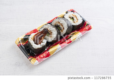 Grilled eel thick sushi roll Grilled eel thick sushi roll 117286735