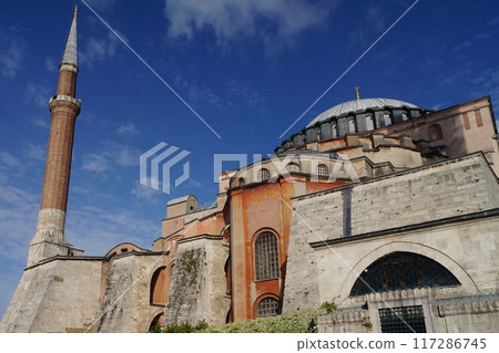 Turkey Istanbul Hagia Sophia minaret Turkey Istanbul Hagia Sophia minaret 117286745