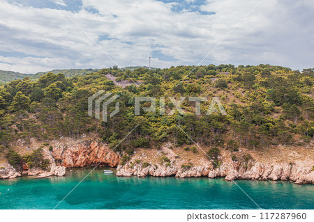 Harbour of Vrbnik, Krk Croatia Incredible seascape in the city 27.06.2024 117287960