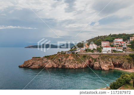 Incredible seascape in the city of Vrbnik, Krk Croatia. 27.06.2024 117287972