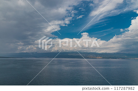 Incredible seascape in the city of Vrbnik, Krk Croatia. 27.06.2024 117287982