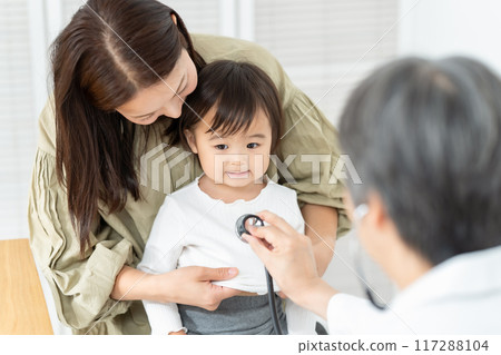 兒科面對面親子聽診器 117288104