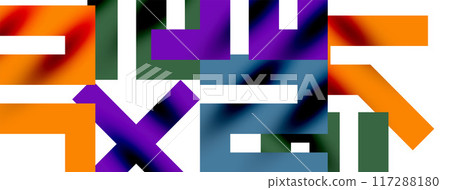 Colorful squares, lines minimal abstract background. Vector Illustration For Wallpaper, Banner, Background, Card, Book Illustration, landing page Colorful squares, lines minimal abstract background. Vector Illustration For Wallpaper, Banner, Background, Card, Book Illustration, landing page 117288180