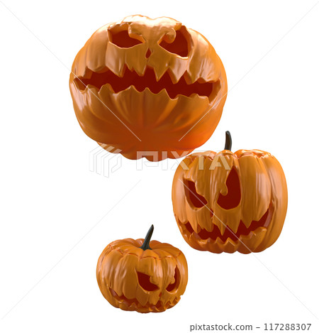 The jack o lantern for Holiday concept 3d rendering. 117288307
