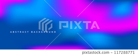 Abstract blue and pink liquid holographic gradient background. 117288771