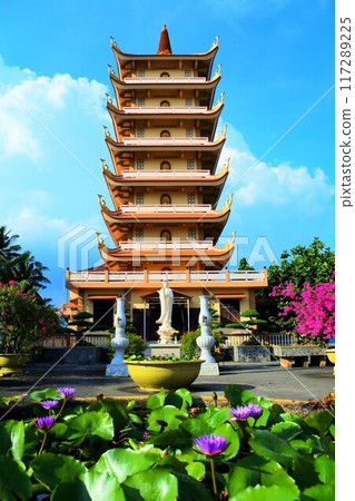 Vinh Chanh Pagoda in the Mekong Delta, Ho Chi Minh City Vinh Chanh Pagoda in the Mekong Delta, Ho Chi Minh City 117289225