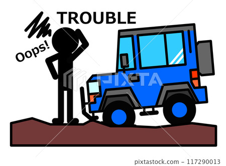 我開著我最喜歡的四輪驅動車去戶外,遇到了麻煩。 我開著我最喜歡的四輪驅動車去戶外,遇到了麻煩。 117290013