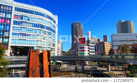 Scenery of the east exit of Kawaguchi Station in Kawaguchi City, Saitama Prefecture 117290971
