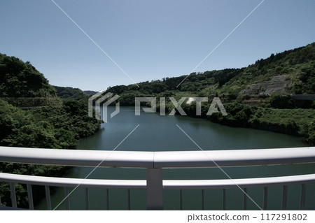鳥取縣四季漫步夏季遠野水庫 117291802