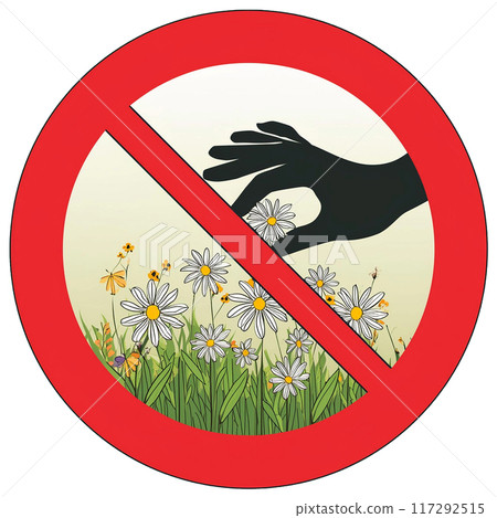 Plant collection prohibited icon 117292515