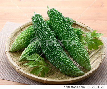 Summer vegetables: bitter melon 117293126