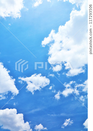 Summer blue sky and clouds 117293506