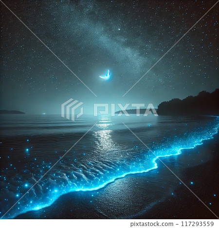 The silent midnight sea 117293559