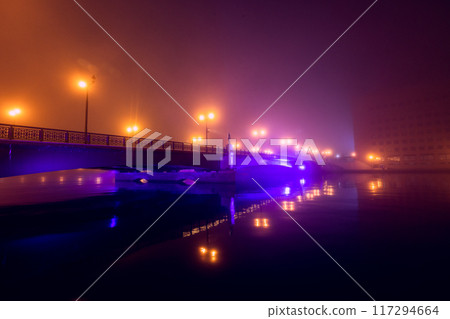 [北海道_釧路_幣舞橋] 釧路夜景/霧中的幣舞橋 117294664