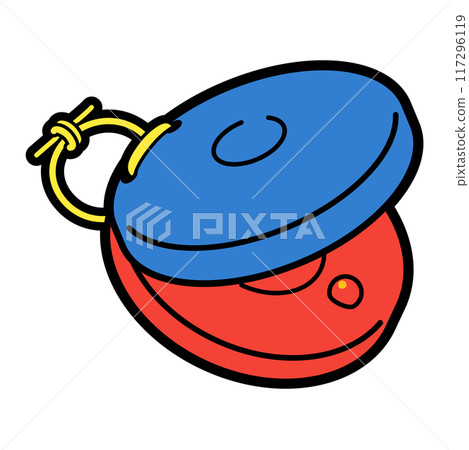 Educational musical instrument illustration: Castanet 117296119