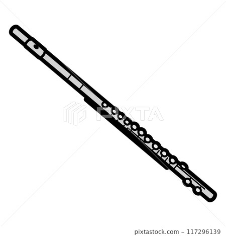 Educational instrument illustration: Flute 117296139