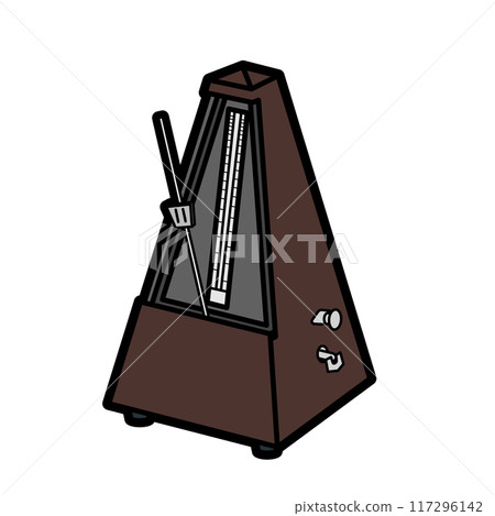 教育樂器插圖：節拍器 117296142