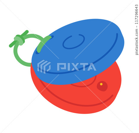 Educational musical instrument illustration: Castanet 117296643