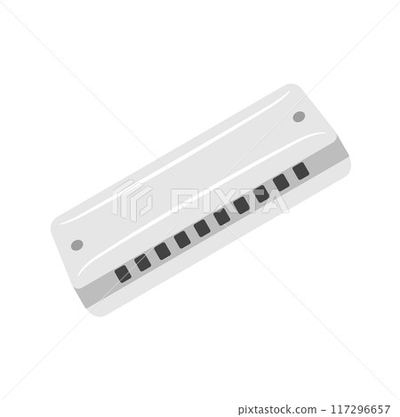 教育樂器插畫：口琴 117296657