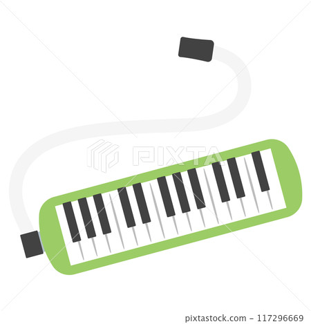 Educational instrument illustration: Melodica Educational instrument illustration: Melodica 117296669