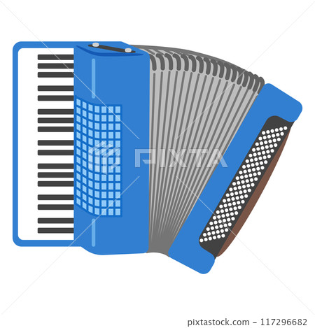 教育樂器插畫：手風琴 117296682