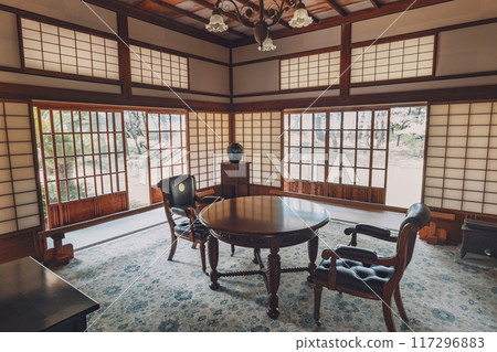 A luxurious room at the Imperial Villa Memorial Park in Numazu, Shizuoka Prefecture A luxurious room at the Imperial Villa Memorial Park in Numazu, Shizuoka Prefecture 117296883