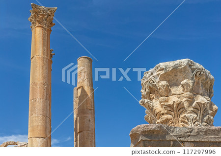 Ruins of Jerash (Gerasa) in Jordan.. Ruins of Jerash (Gerasa) in Jordan.. 117297996