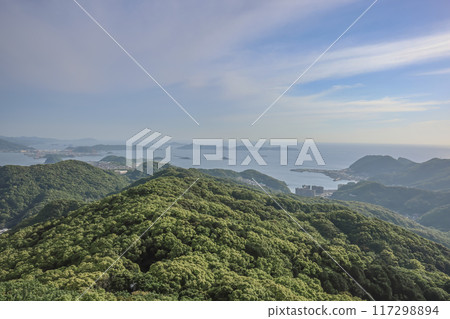 May 13 2024 the mont Inasayama observatory in Kyushu in Japan 117298894