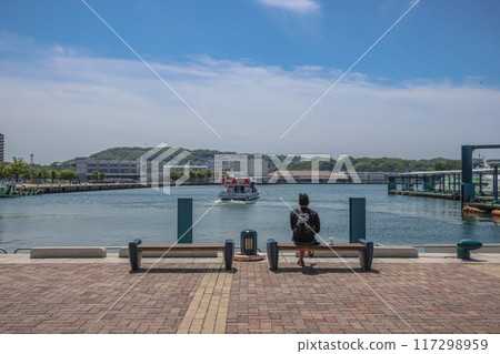 May 13 2024 the landscape of the Sasebo Portside Park, japan 117298959
