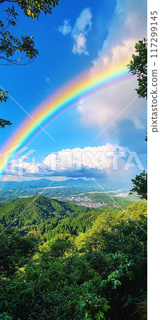 藍天彩虹和自然風光 117299145