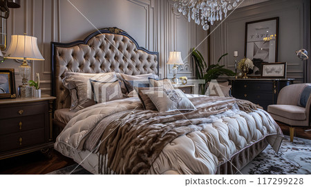 Luxury home bedroom Luxury home bedroom 117299228