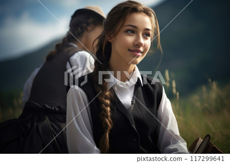 The hearty soul of the village: a portrait of a profound person who radiates the warmth and authenticity of village life in exquisite images. Rural look. The hearty soul of the village: a portrait of a profound person who radiates the warmth and authenticity of village life in exquisite images. Rural look. 117299641