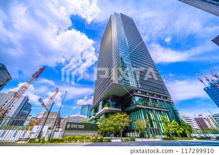 Tokyo cityscape in Japan - View of the Otemachi 2-chome Tokiwabashi District Type 1 Urban Redevelopment Project and Tokiwabashi Tower, etc. (11th) 117299910