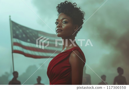 Jubilant freedom: Juneteenth - a commemoration of resilience, liberation, and the enduring spirit of African American heritage, inspiring hope and unity. 117300350