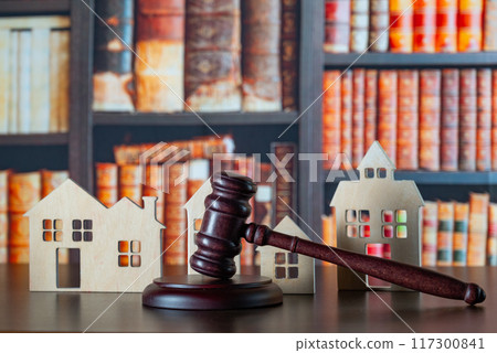 A judge auction and real estate concept. Real estate law. 117300841