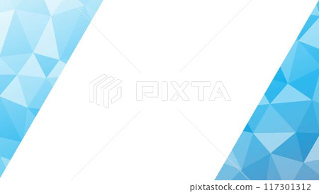 藍色漸層多邊形圖案框架 藍色漸層多邊形圖案框架 117301312