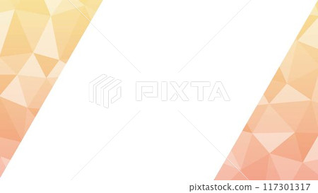 橙色漸層多邊形圖案框架 117301317