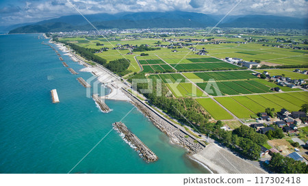 Offshore wind power generation facilities on the coast of Nyuzen Town, Toyama Prefecture 117302418