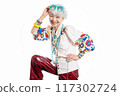 Enjoying fashion and free self-expression Gray hair Senior women in their 60s and 70s 117302724