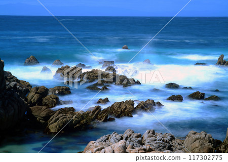 Time Lapse Surf Breaking Asilomar State Marine Reserve California Time Lapse Surf Breaking Asilomar State Marine Reserve California 117302775