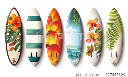 Exotic Surfboard Art Collection 117302804