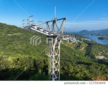 Ehime Prefecture Ainan Town, Misano Bay Ropeway Pillar Ehime Prefecture Ainan Town, Misano Bay Ropeway Pillar 117303849