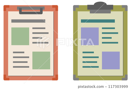將簡報資料和工作資料放在活頁夾中的插圖 將簡報資料和工作資料放在活頁夾中的插圖 117303999