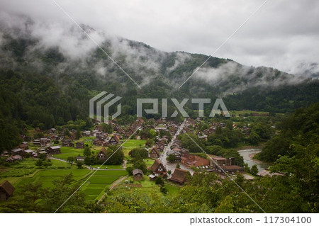Shirakawa-go seen from the observation deck Shirakawa-go seen from the observation deck 117304100