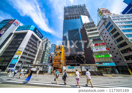 Tokyo cityscape in Japan - View of the Yaesu 1-chome East B District redevelopment project in front of Tokyo Station, etc. = August 11, 2024 Tokyo cityscape in Japan - View of the Yaesu 1-chome East B District redevelopment project in front of Tokyo Station, etc. = August 11, 2024 117305189