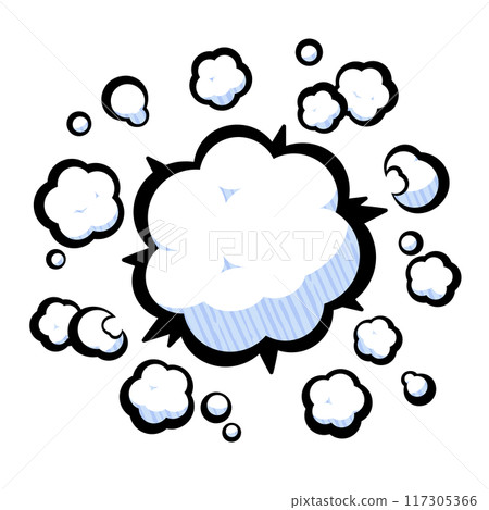 Explosion smoke effect_American comic style Explosion smoke effect_American comic style 117305366