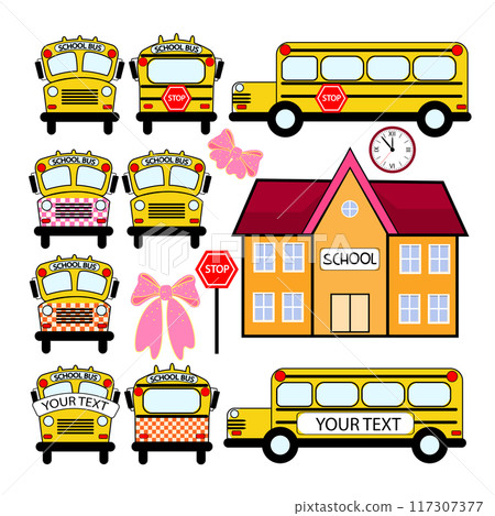 School bus set, bus for children 117307377