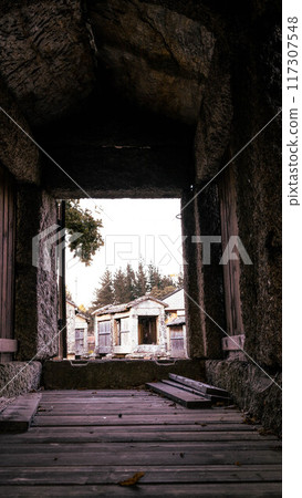 Stone and wood construction Stone and wood construction 117307548